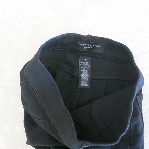 Celebrity Pink Girls Black Jeans Size 10 NWOT - Picture 7 of 7